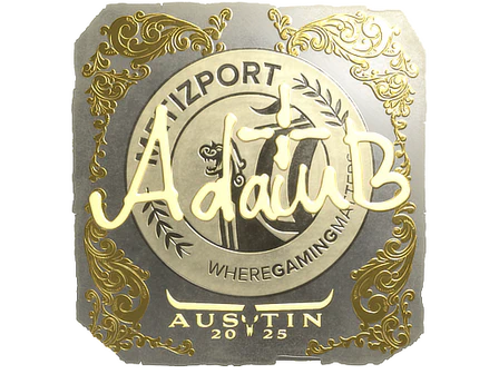 Sticker | adamb (Gold) | Austin 2025 image
