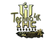 Sticker | Techno4K (Gold) | Antwerp 2022 image