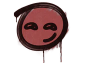 Sealed Graffiti | Smirk (Blood Red) image