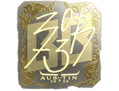 Sticker | zorte (Gold) | Austin 2025 image