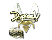Sticker | dupreeh (Gold, Champion) | Paris 2023 image
