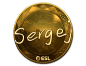 Sticker | sergej (Gold) | Katowice 2019 image