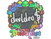 Sticker | dav1deuS (Holo) | Budapest 2025 image