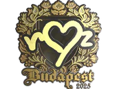 Sticker | ropz (Gold) | Budapest 2025 image
