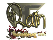 Sticker | rain (Gold) | Shanghai 2024 image