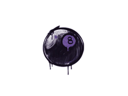 Sealed Graffiti | 8-Ball (Monster Purple) image