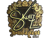 Sticker | skullz (Gold) | Budapest 2025 image