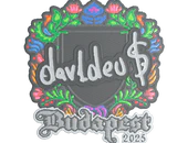 Sticker | dav1deuS (Embroidered) | Budapest 2025 image