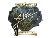 Sticker | ALEX (Gold) | Berlin 2019 image