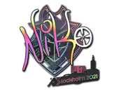 Sticker | NiKo (Holo) | Stockholm 2021 image