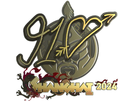 Sticker | 910 (Gold) | Shanghai 2024 image