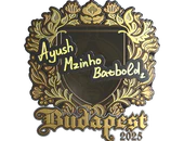 Sticker | mzinho (Gold) | Budapest 2025 image