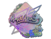 Sticker | dav1deuS (Holo) | Rio 2022 image