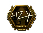 Sticker | aizy (Gold) | London 2018 image