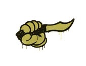 Sealed Graffiti | Backstab (Tracer Yellow) image