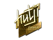Sticker | hutji (Gold) | Boston 2018 image