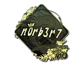 Sticker | n0rb3r7 (Gold) | Rio 2022 image