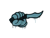 Sealed Graffiti | Backstab (Wire Blue) image