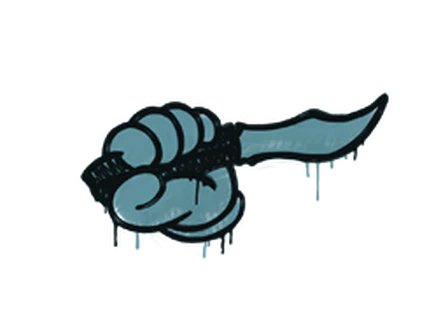 Sealed Graffiti | Backstab (Wire Blue) image