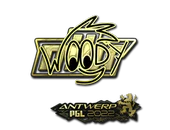 Sticker | WOOD7 (Gold) | Antwerp 2022 image