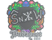 Sticker | snow (Embroidered) | Budapest 2025 image