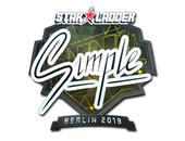 Sticker | s1mple (Foil) | Berlin 2019 image