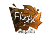 Sticker | flusha (Foil) | Cologne 2016 image