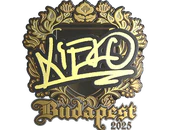 Sticker | xiELO (Gold) | Budapest 2025 image