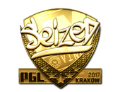 Sticker | seized (Gold) | Krakow 2017 image