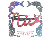 Sticker | nicx (Holo) | Austin 2025 image
