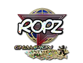 Sticker | ropz (Glitter, Champion) | Antwerp 2022 image