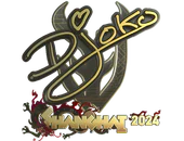 Sticker | Djoko (Gold) | Shanghai 2024 image