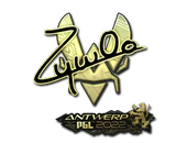 Sticker | ZywOo (Gold) | Antwerp 2022 image