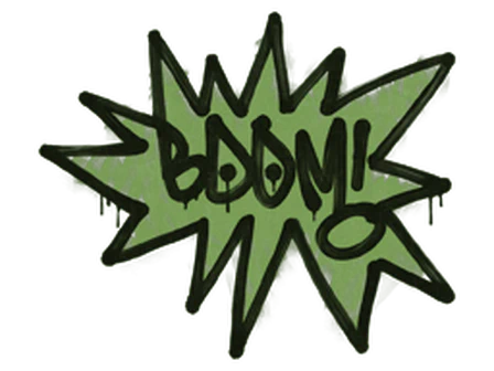 Sealed Graffiti | BOOM (Battle Green) image
