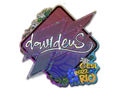Sticker | dav1deuS (Glitter) | Rio 2022 image
