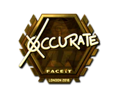 Sticker | xccurate (Gold) | London 2018 image