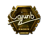 Sticker | cajunb (Gold) | London 2018 image