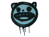 Sealed Graffiti | Happy Cat (Wire Blue) image