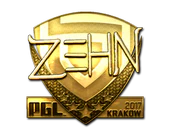 Sticker | zehN (Gold) | Krakow 2017 image