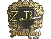 Sticker | ztr (Gold) | Budapest 2025 image
