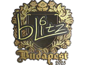 Sticker | bLitz (Gold) | Budapest 2025 image