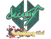 Sticker | decenty (Holo) | Shanghai 2024 image