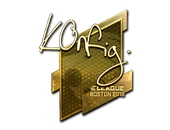 Sticker | k0nfig (Gold) | Boston 2018 image