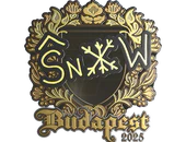 Sticker | snow (Gold) | Budapest 2025 image