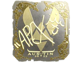 Sticker | apEX (Gold) | Austin 2025 image