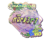 Sticker | n0rb3r7 (Holo, Champion) | Rio 2022 image