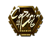 Sticker | captainMo (Gold) | London 2018 image
