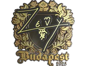 Sticker | zevy (Gold) | Budapest 2025 image