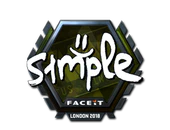 Sticker | s1mple (Foil) | London 2018 image