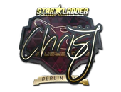Sticker | chrisJ (Gold) | Berlin 2019 image